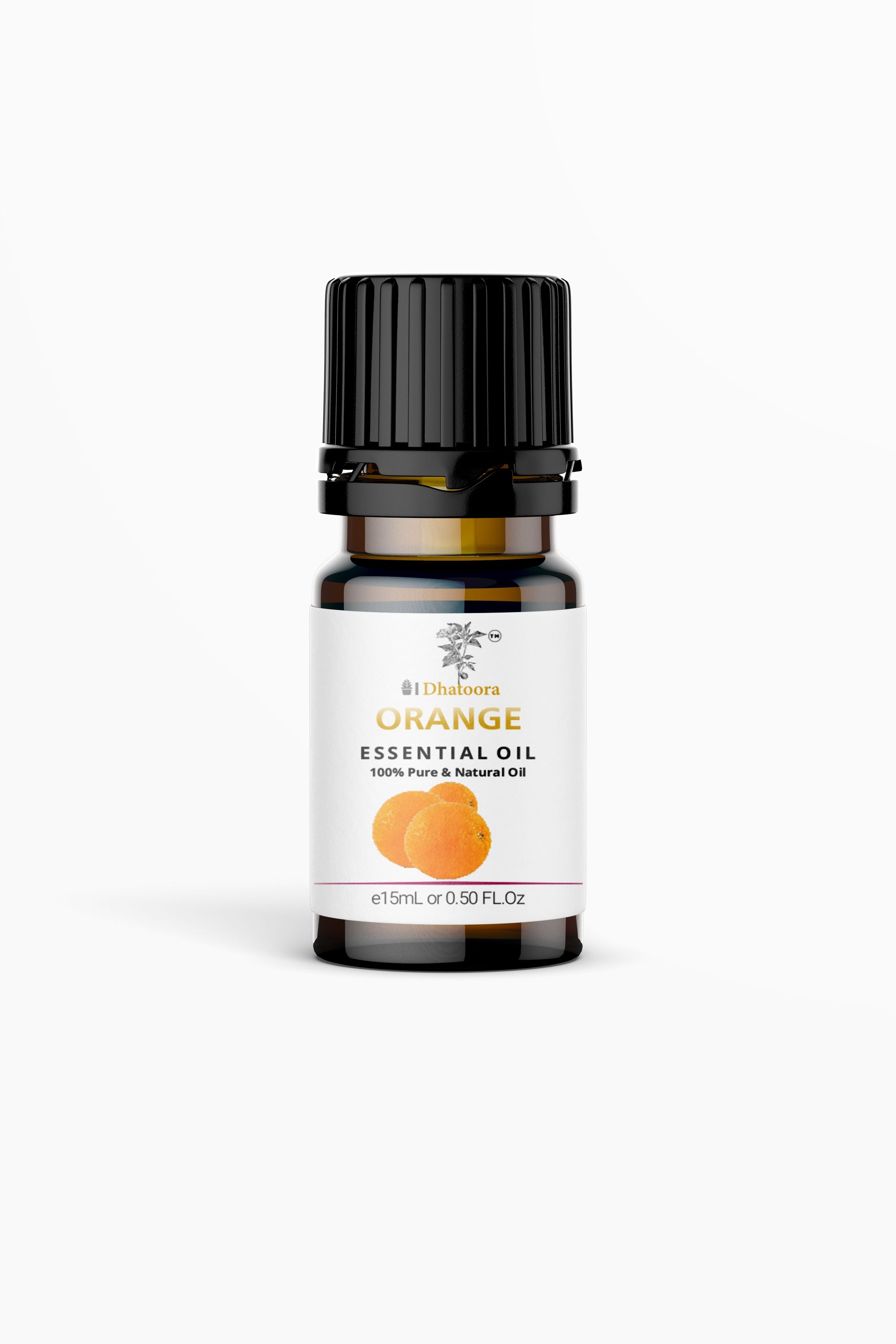 Orange Essential Oil Bottle by Dhatoora – 20ml