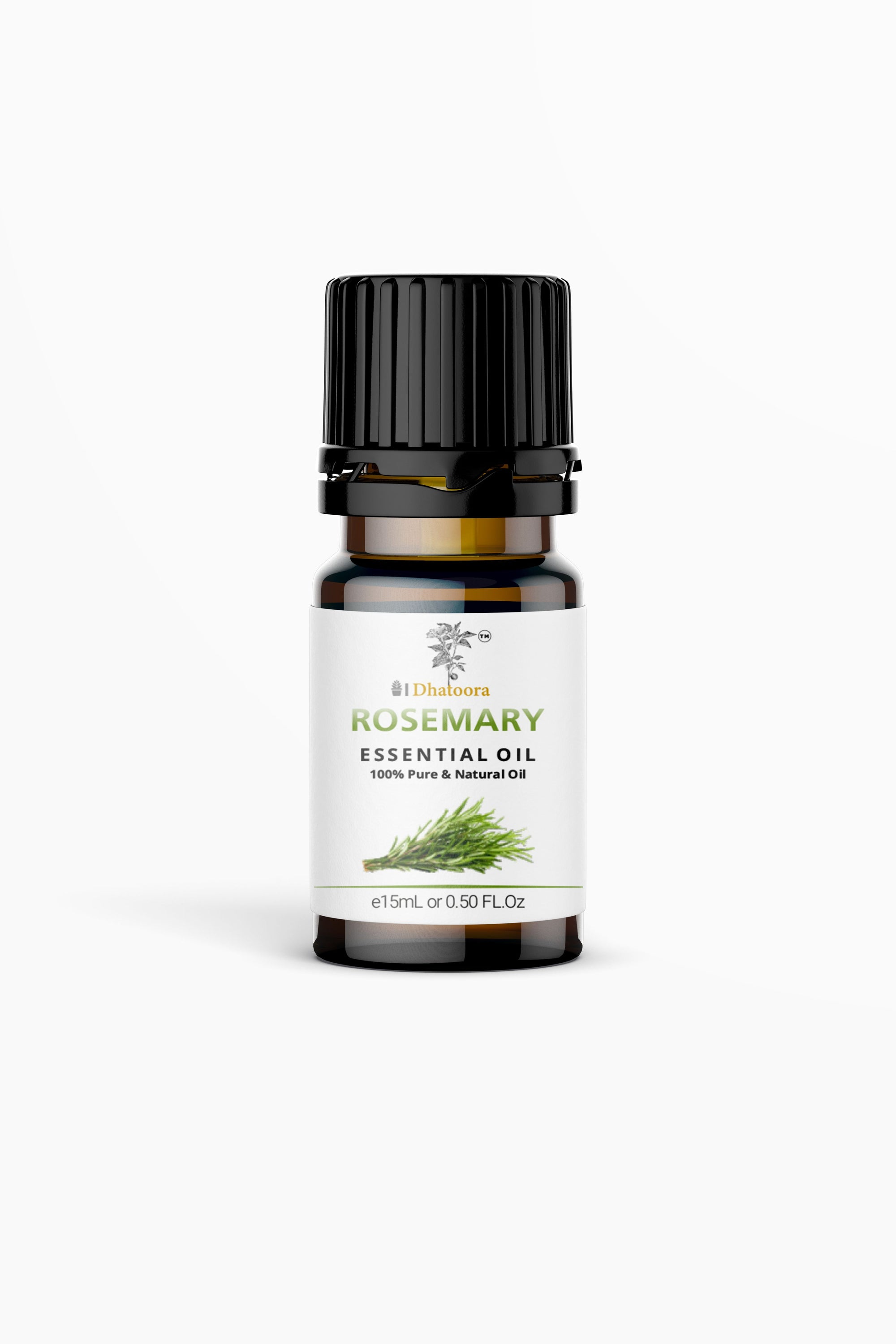 Rosemary Essential Oil Bottle by Dhatoora – 20ml