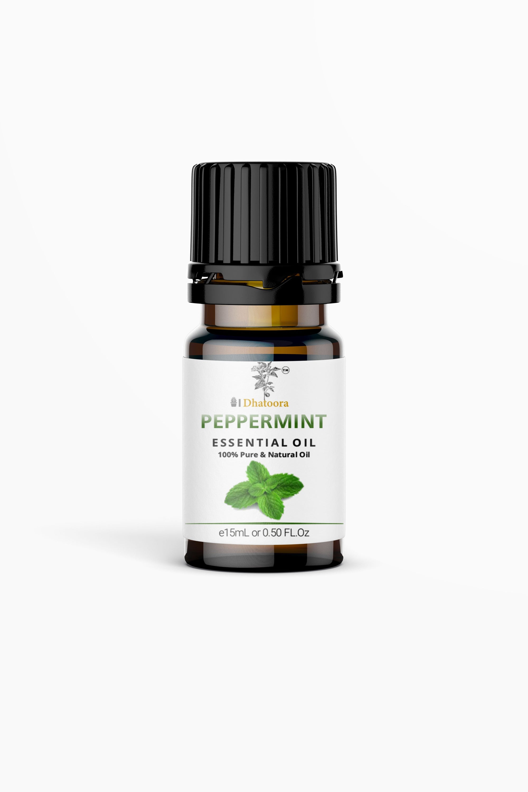 Peppermint Essential Oil Bottle by Dhatoora – 20ml