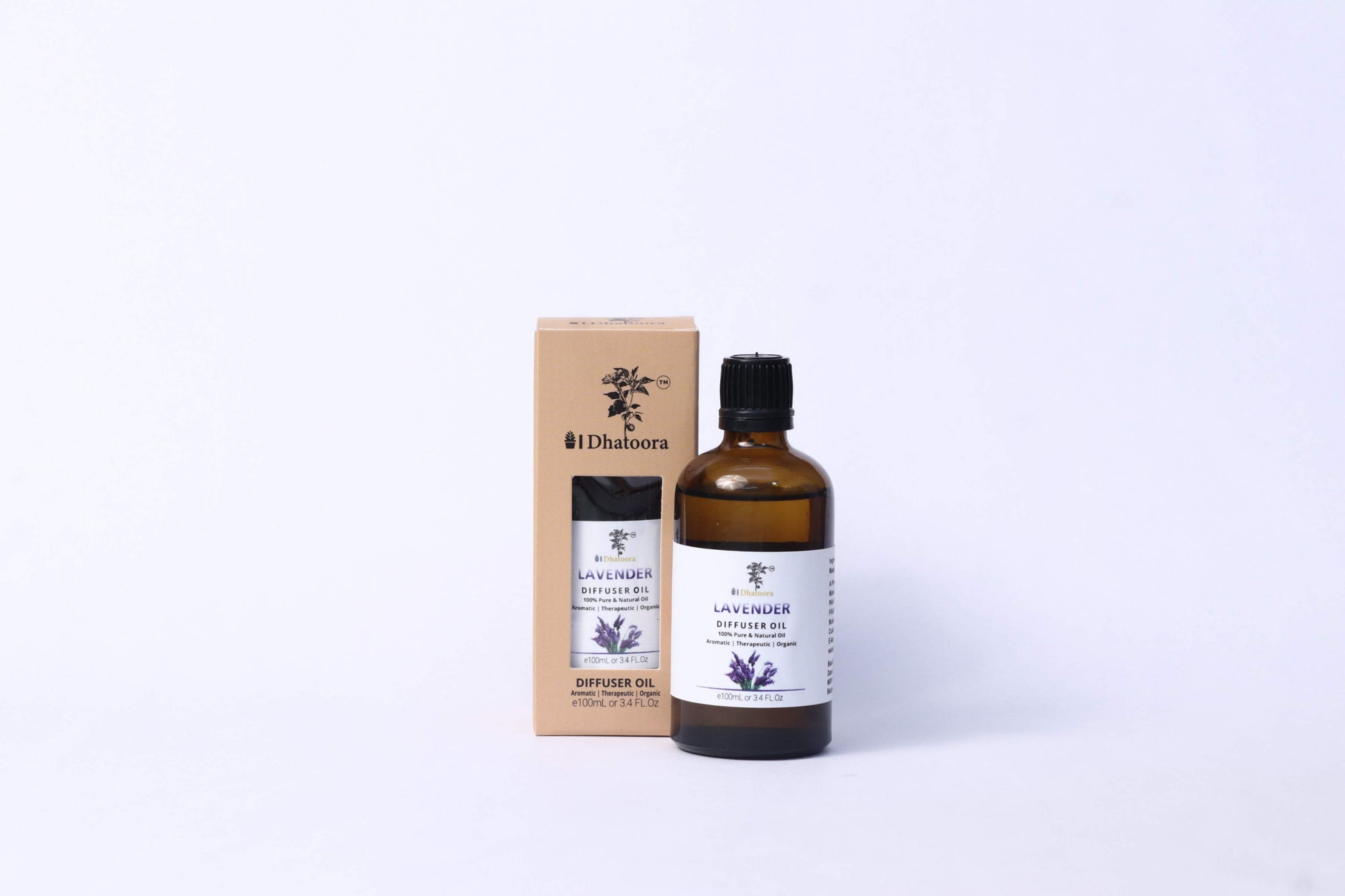 Lavender 100ML Diffuser Oil 100ml Bottle by Dhatoora
