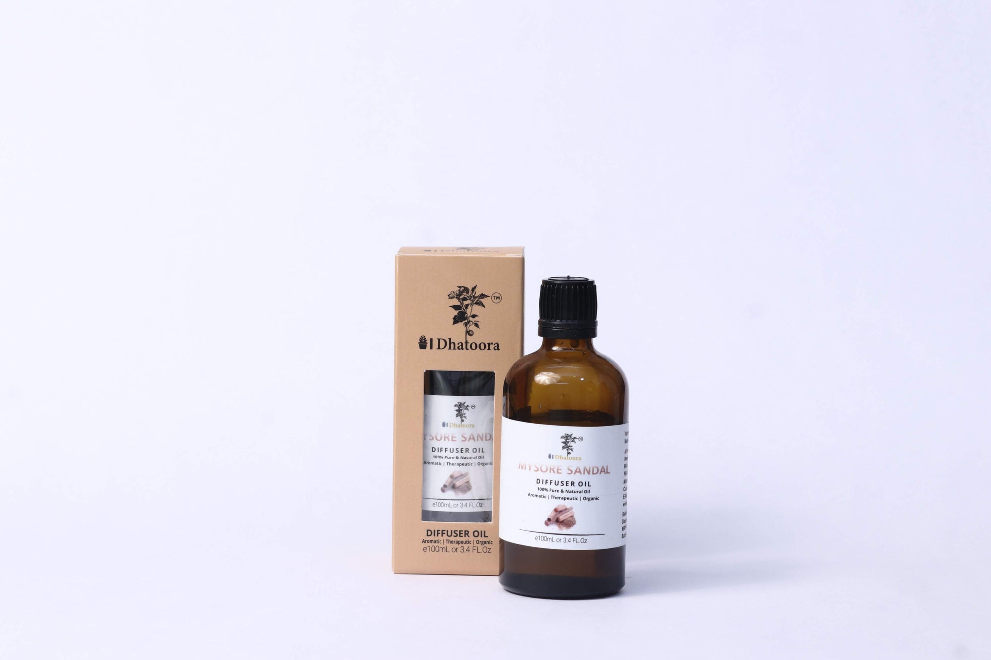 Mysore Sandalwood 100ML Diffuser Oil 100ml Bottle by Dhatoora