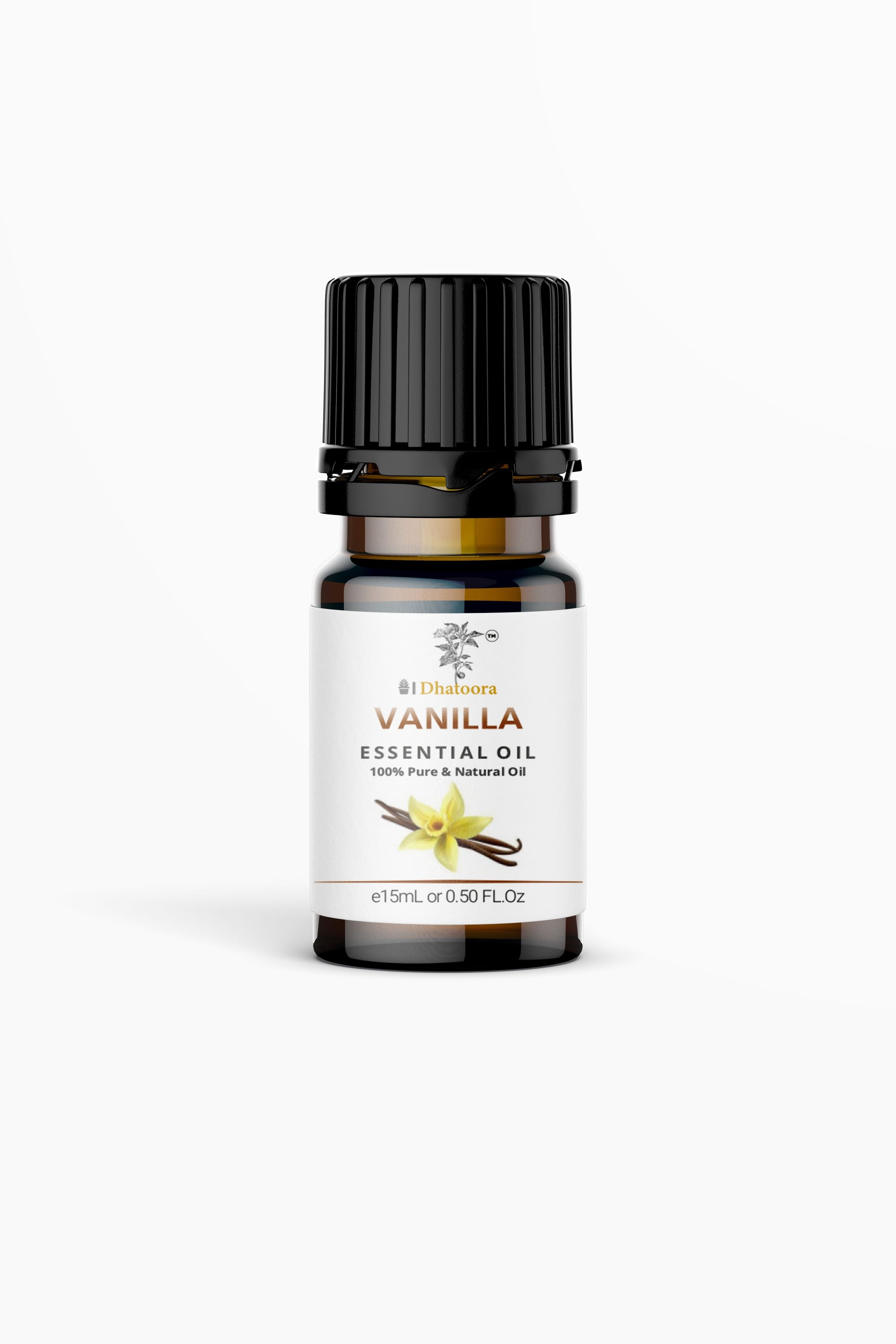 Vanilla Essential Oil Bottle by Dhatoora – 20ml