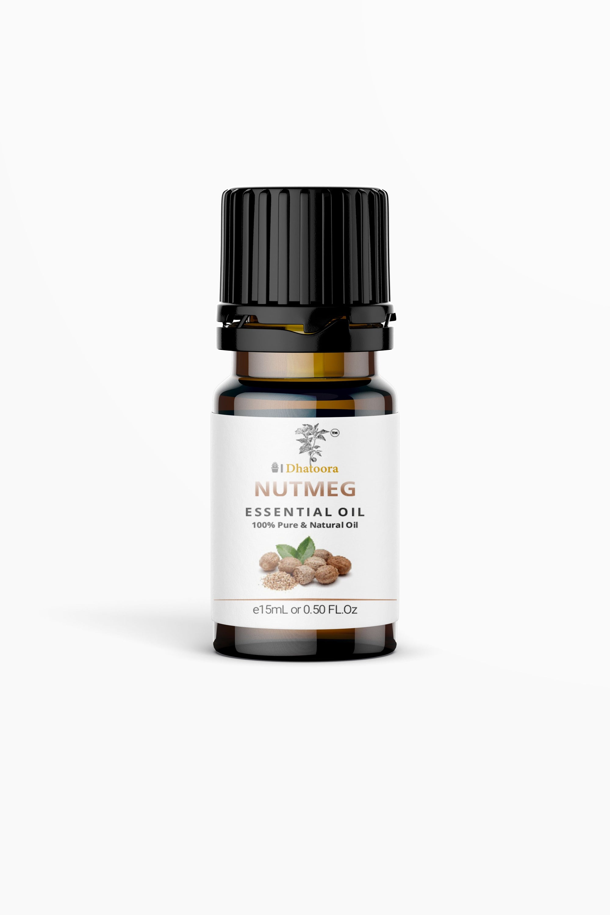 Nutmeg Essential Oil Bottle by Dhatoora – 20ml