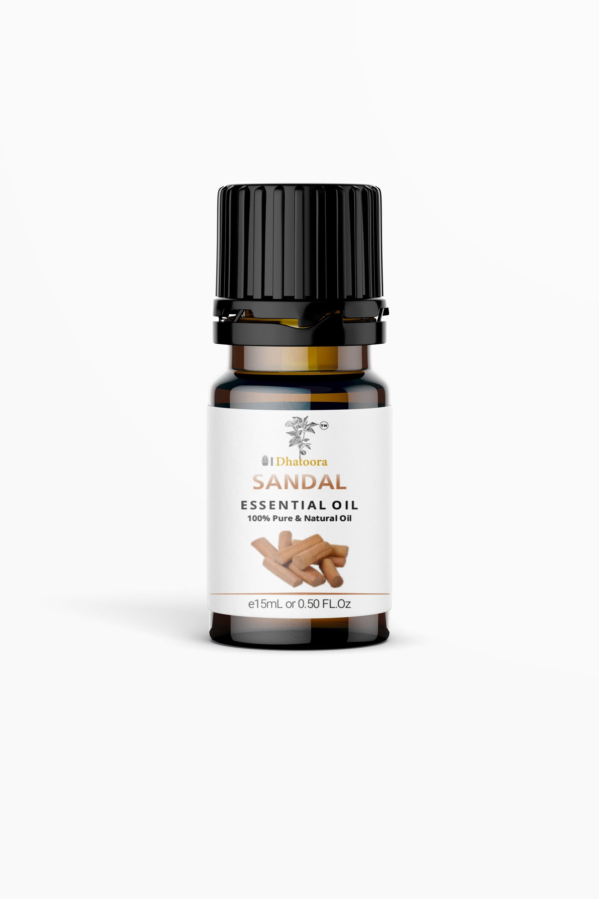 Sandal Essential Oil Bottle by Dhatoora – 20ml