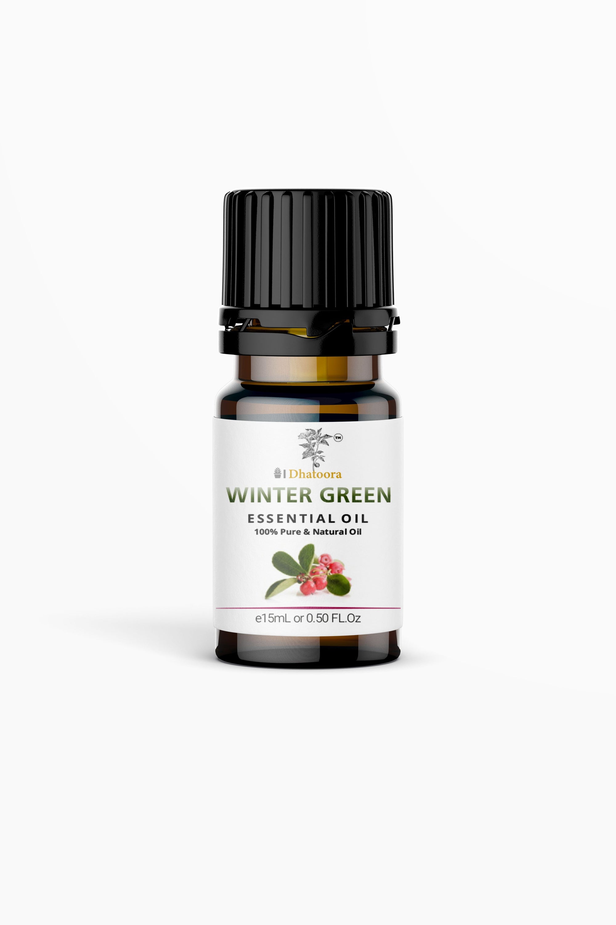 Winter Green Essential Oil Bottle by Dhatoora – 20ml