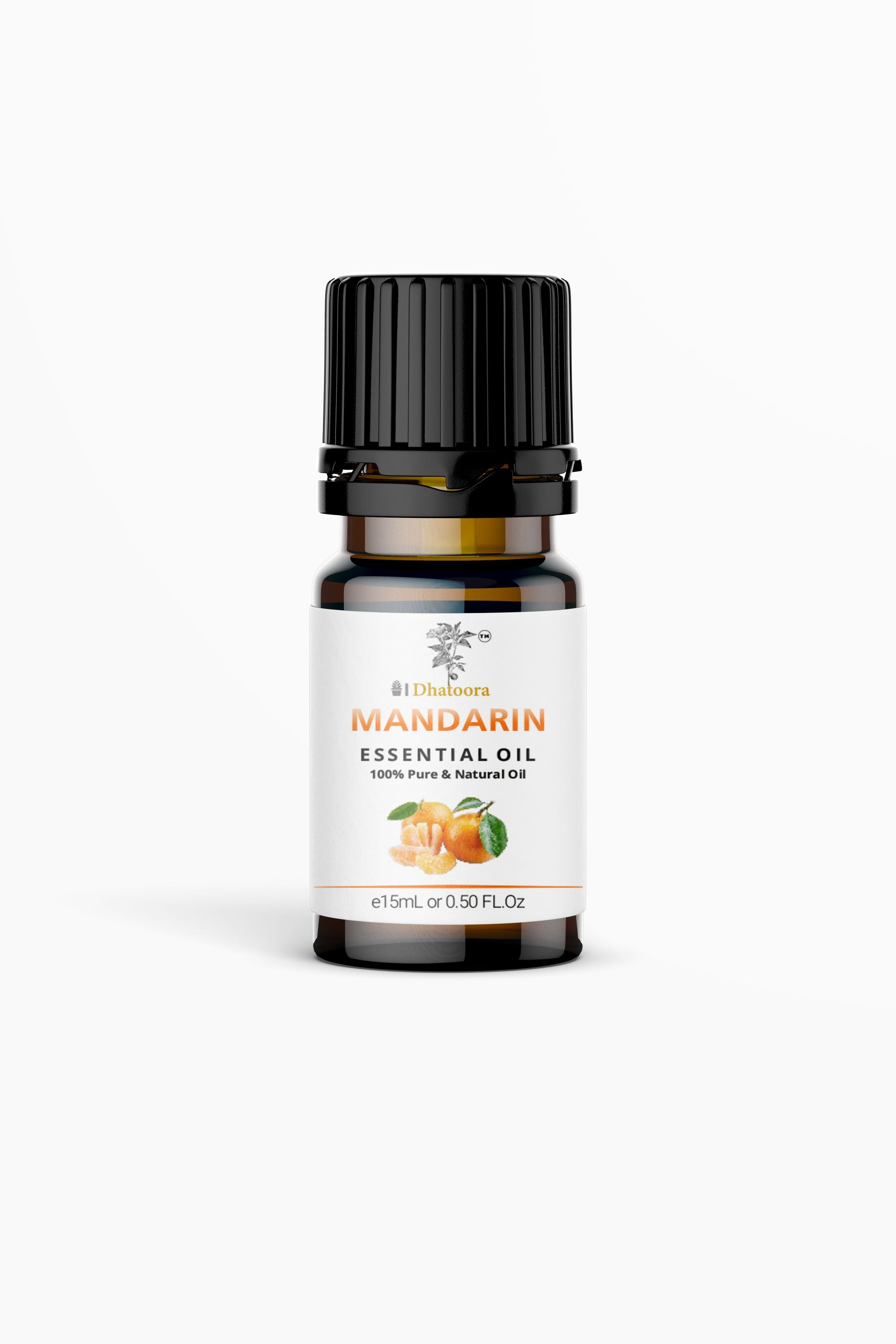 Mandarin Essential Oil Bottle by Dhatoora – 20ml