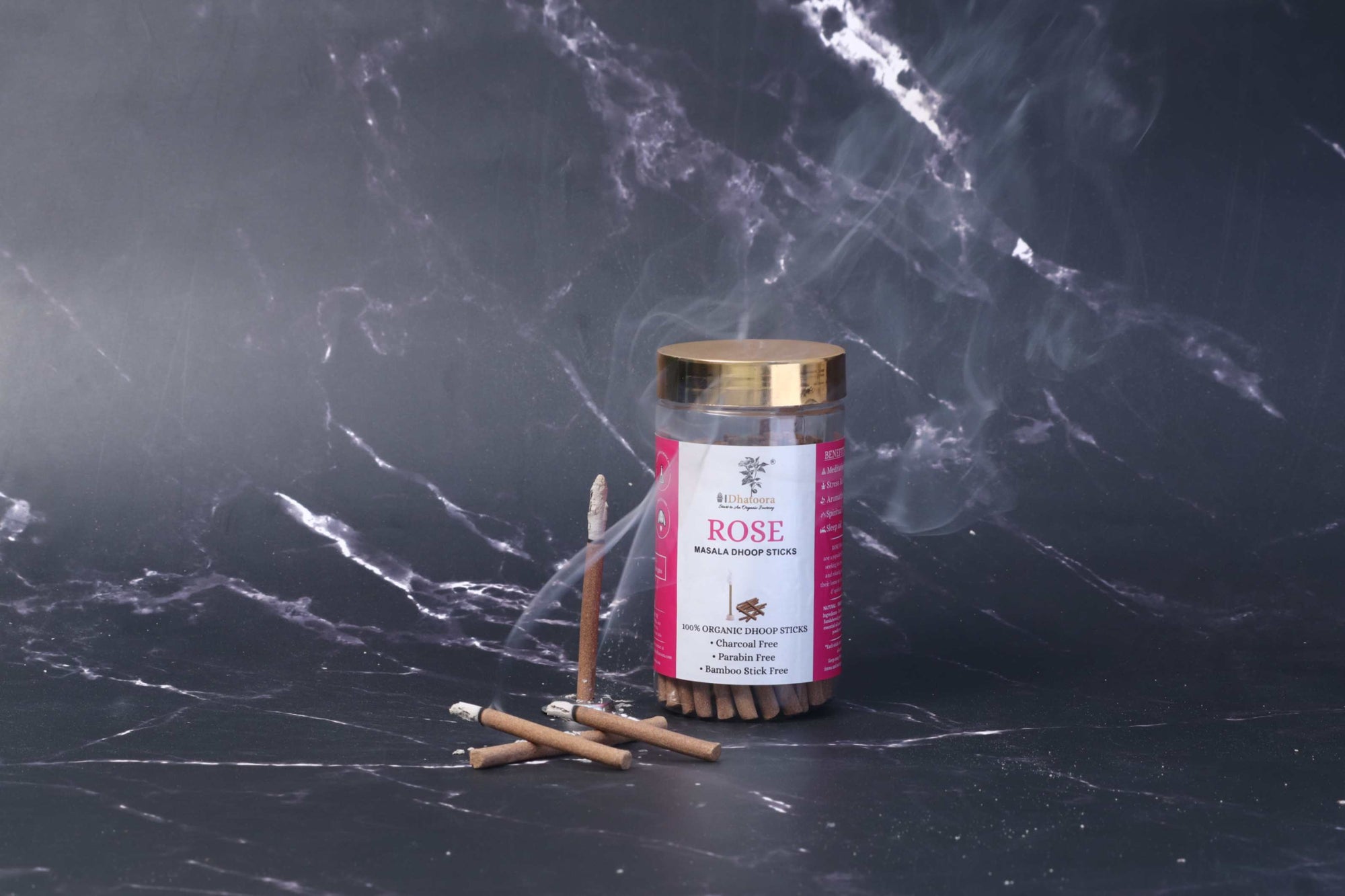 Rose Dhoop Sticks by Dhatoora