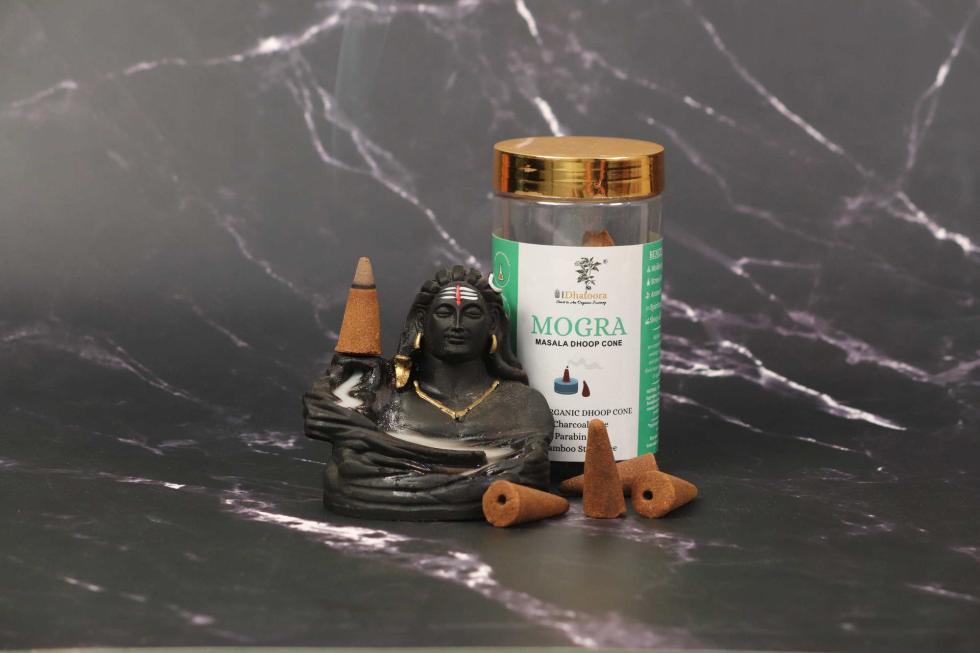 Mogra Reverse Dhoop Cone by Dhatoora