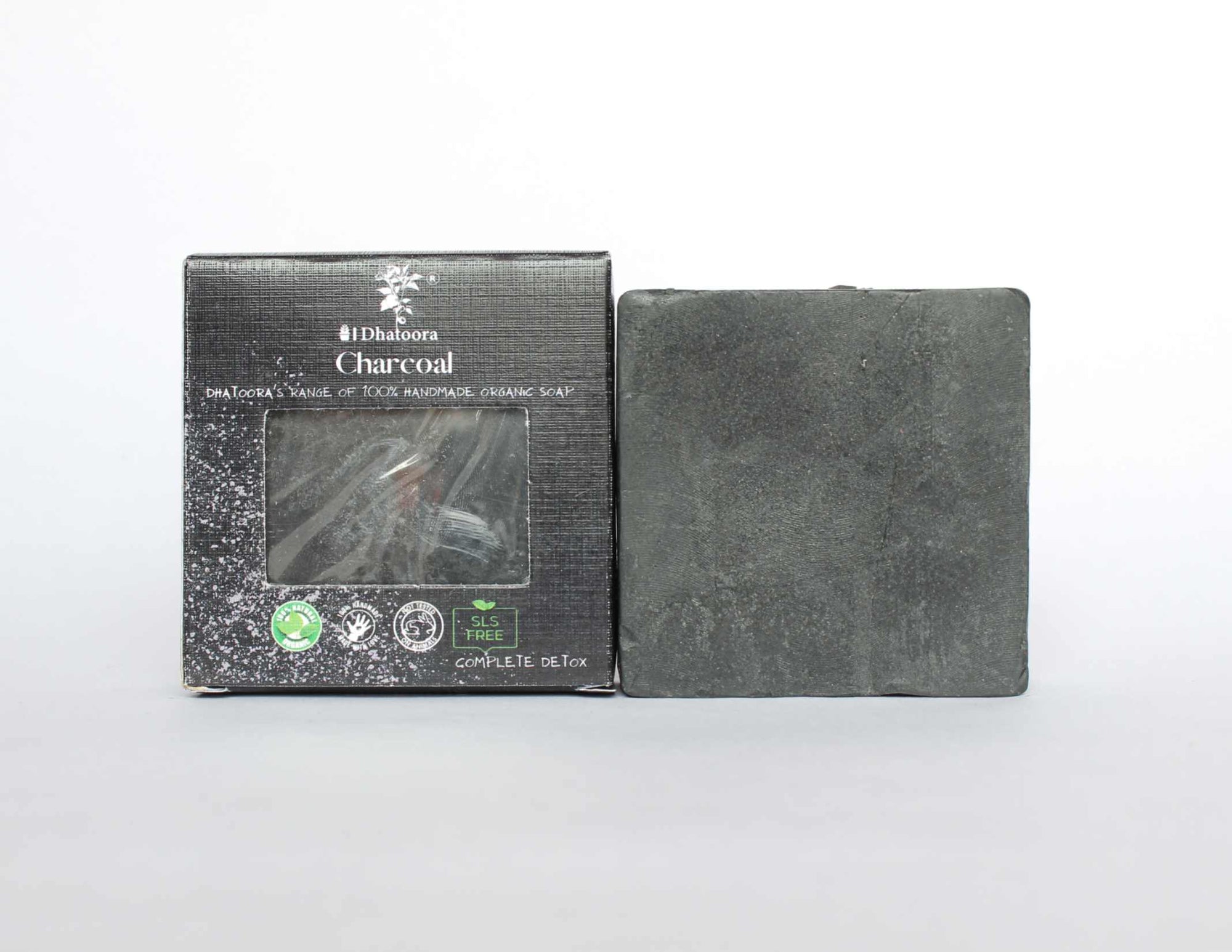 Charcoal Handmade Organic Soap by Dhatoora