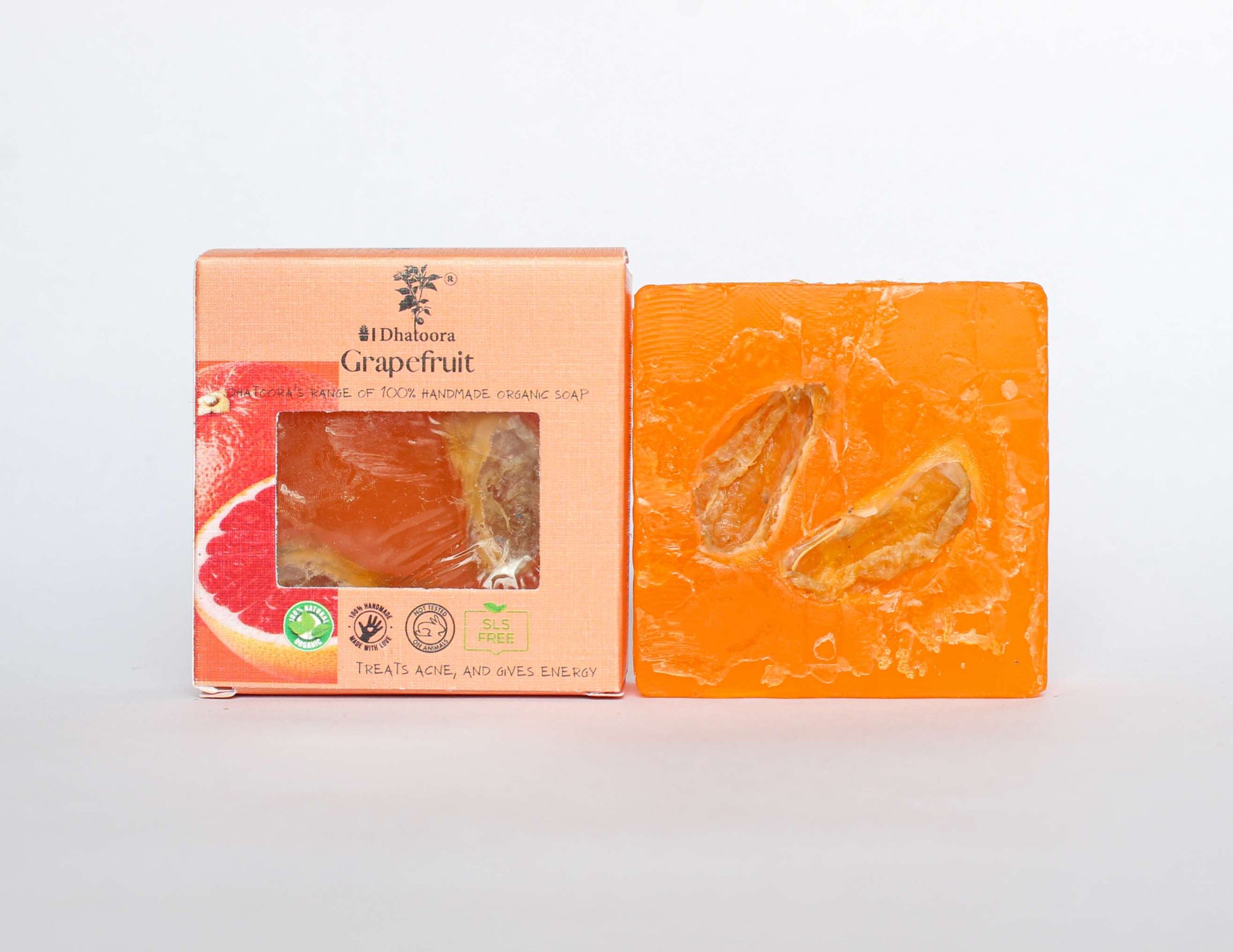 Grapefruit Handmade Organic Soap by Dhatoora