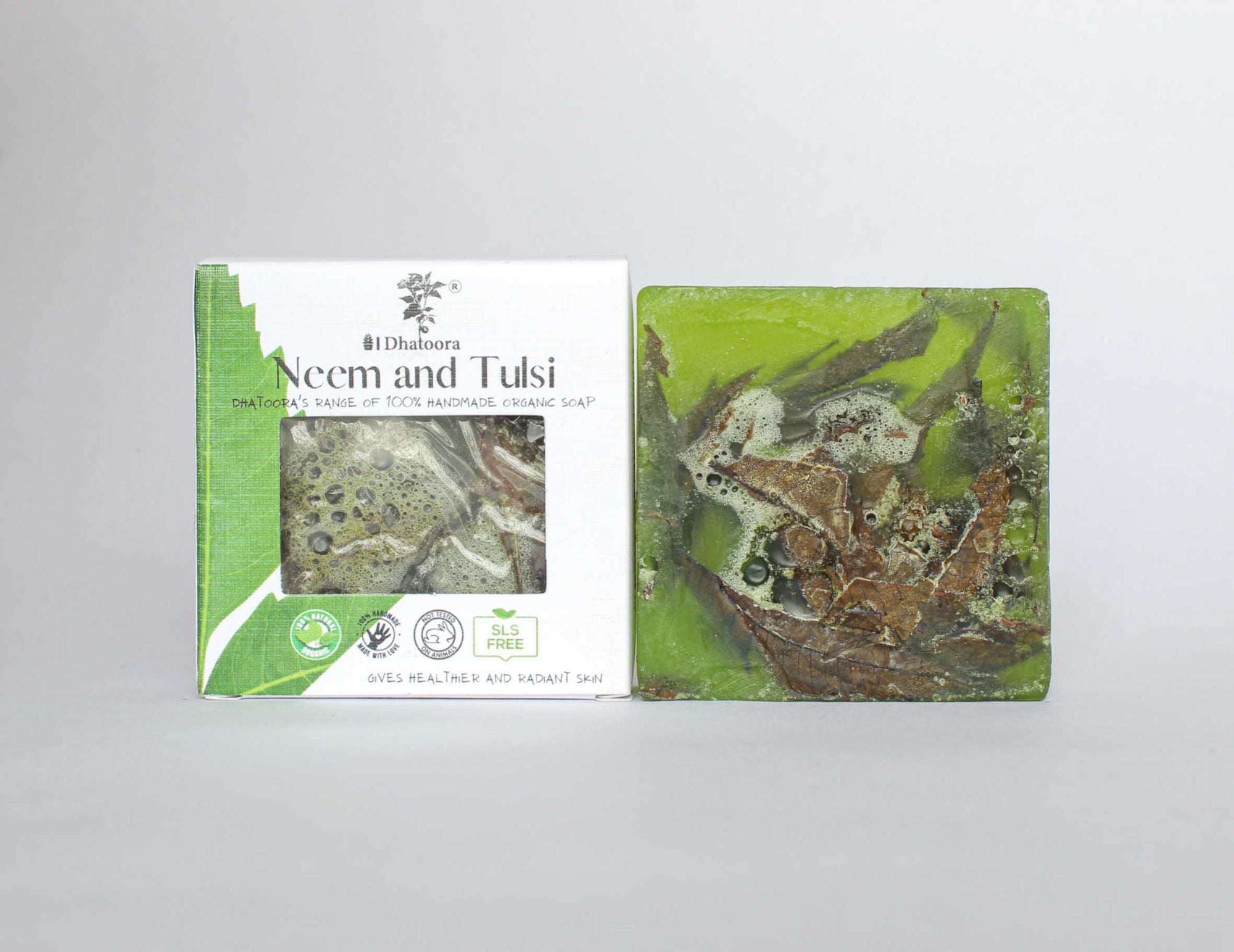 Neem and Tulsi Handmade Organic Soap by Dhatoora