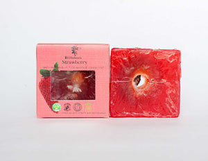 Strawberry Handmade Organic Soap by Dhatoora