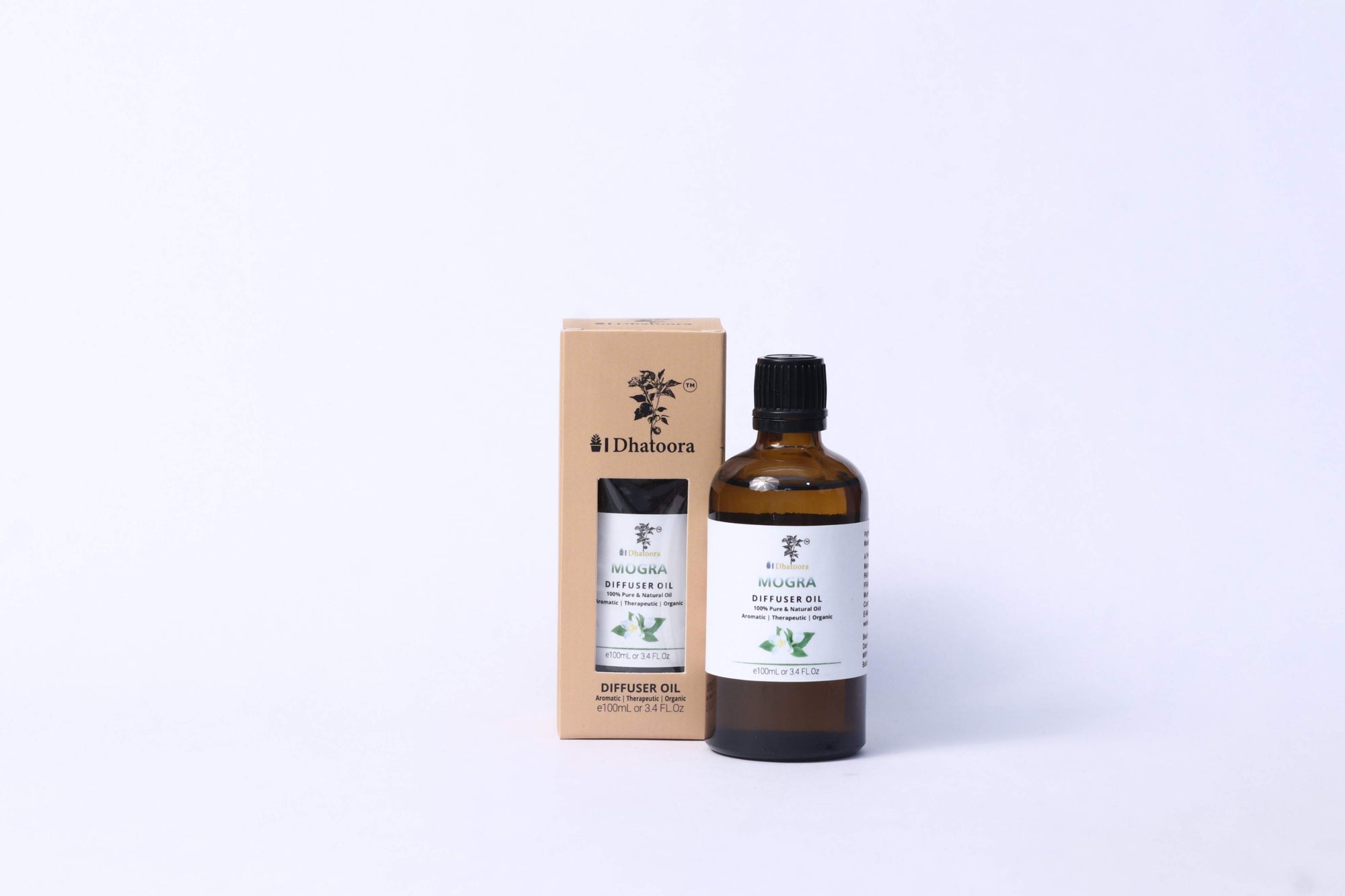 Mogra   100ML Diffuser Oil 100ml Bottle by Dhatoora